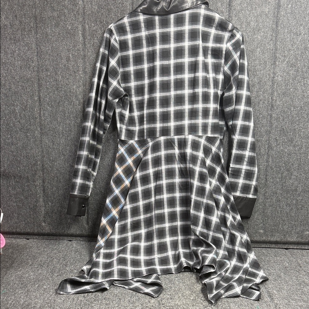 Killstar Black and White Asymmetrical Dress - Picture 4 of 7